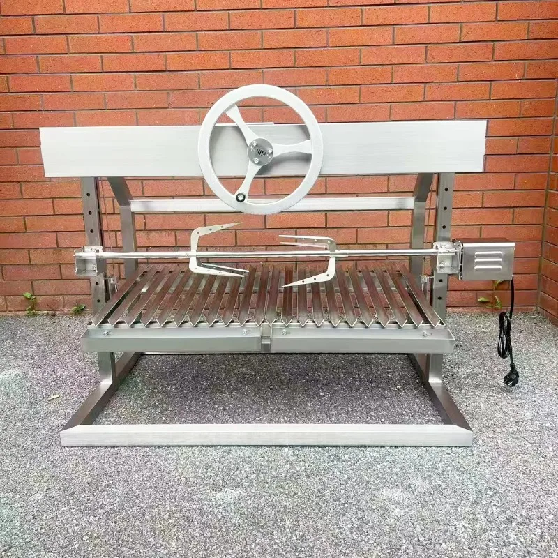 

40-дюймовый угольный гриль Asado Parrilla Santa Maria, аргентинский аргентинский гриль из нержавеющей стали с сверхмощным электрическим грилем GK1000SWR