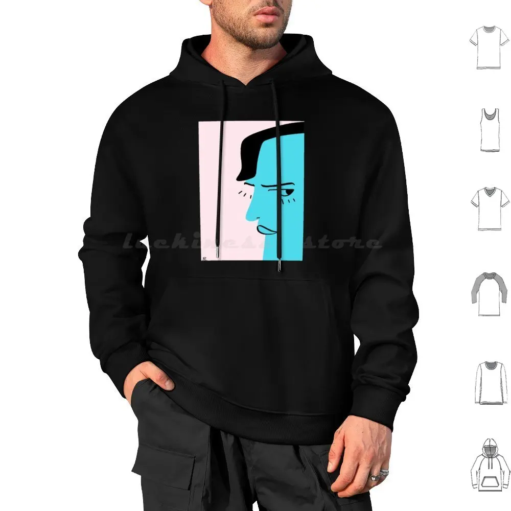 Carlos Dengler Illustration Hoodie cotton Long Sleeve Interpol Music Indie Band Interpol Band Album Antics Turn On The