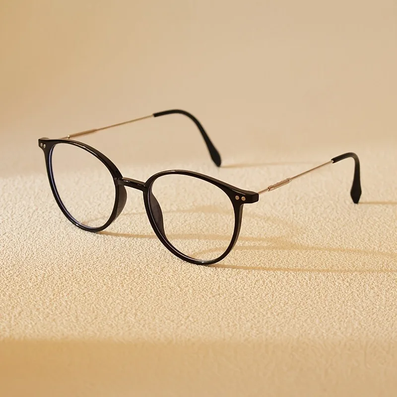 Stylish Millennial ultra-light material metal round frame blue blocking glasses for both men and women