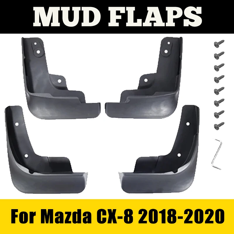 

Mudguard For Mazda CX-8 CX8 CX 8 2018 2019 2020 2021 2022 Fender Baffle Mudflap Mud Guard Splash Flap Car Accessories Auto ABS
