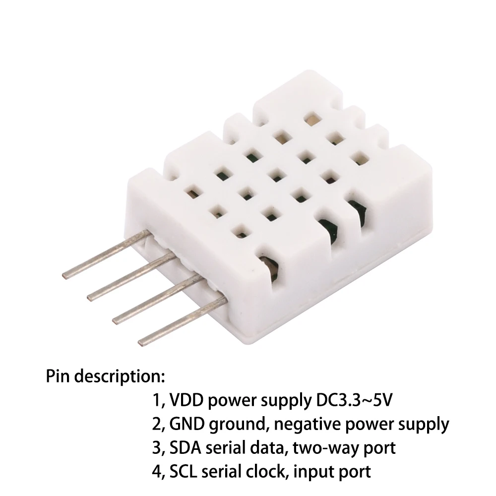 DHT22 Temperatura Digital e Umidade Sensor, Alta Precisão, Temp e Hum Módulo de Medição, Comunicação I2C, AM2302