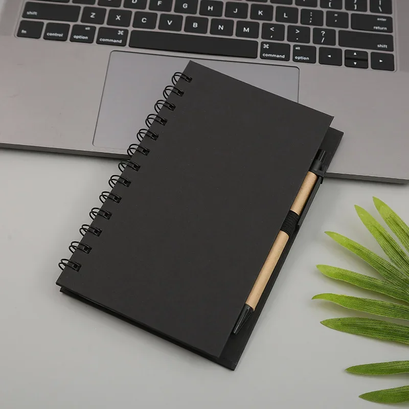 Kraft Black Paper Cover Memo Pad Sticky Notes Stationery Sticker Planner Stickers Notepads Office School Supplies