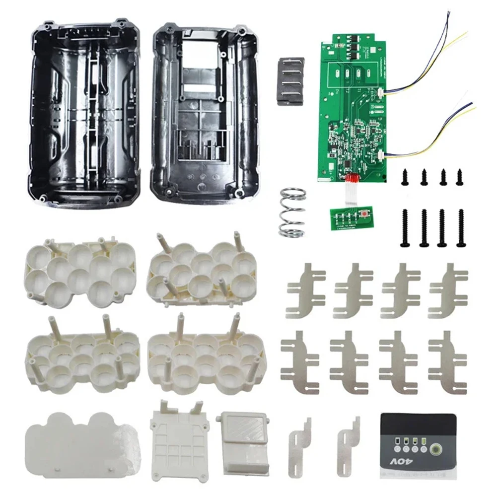 For Lithium Battery Shell Kit Case PCB Protection Board Spare Parts For 40V Lithium Battery Repair Parts Easy To Use
