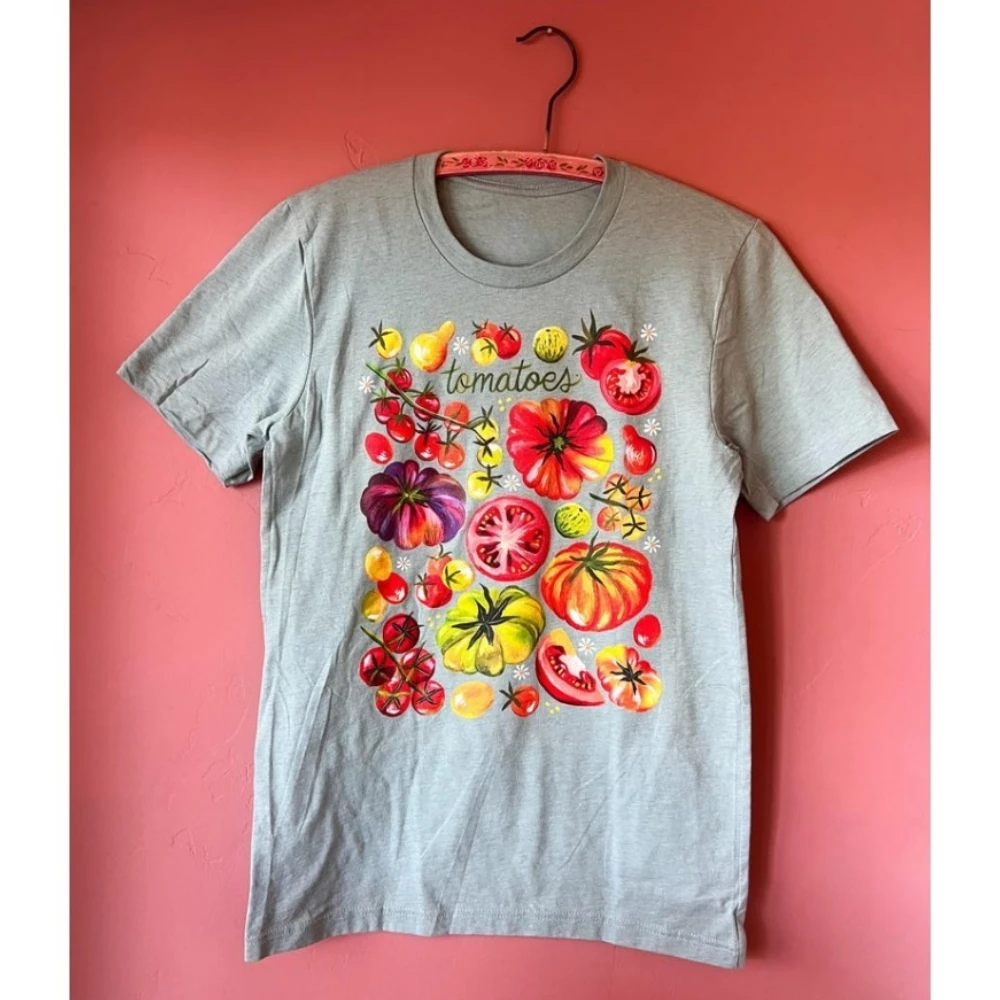 

Tomatoes Unisex T-shirt Interesting Spanish Tomato Festival Party Celebration Men and Women Tomato T-shirts Short Sleeve Y2k Top