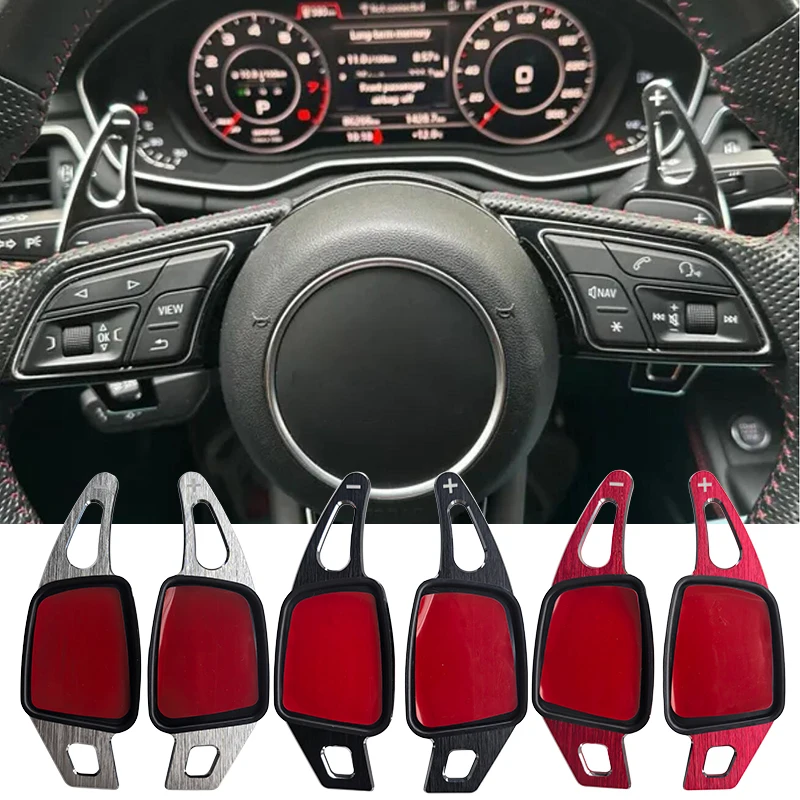 Shifter Paddle Shift Extension For Audi A3 S3 A5 S5 2017 A4 B9 Q7 2016-2017 TT TTS Steering Wheel Shift Paddle Shifter