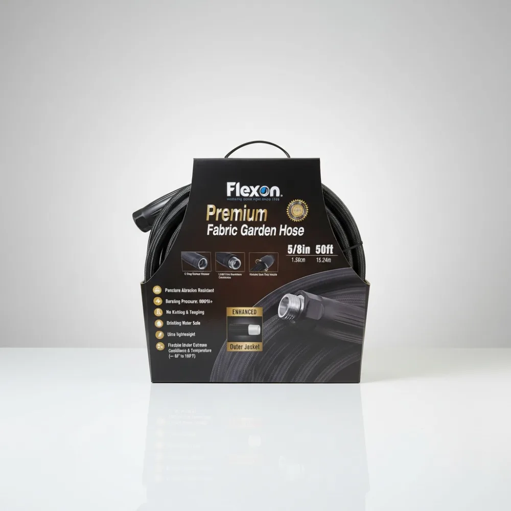 

5/8" x 50ft Lightweight Kink-Free Garden Hose - BPA/Lead Free, 800PSI, UV Resistant for Lawn, RV, Pets