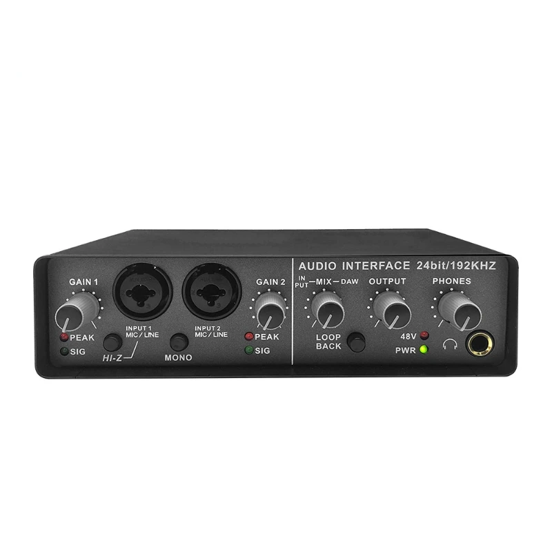 Q-24 Live Streaming Recording Studio Greeting Micro Sound Card Module Audio Interface Sound Cards Low Price