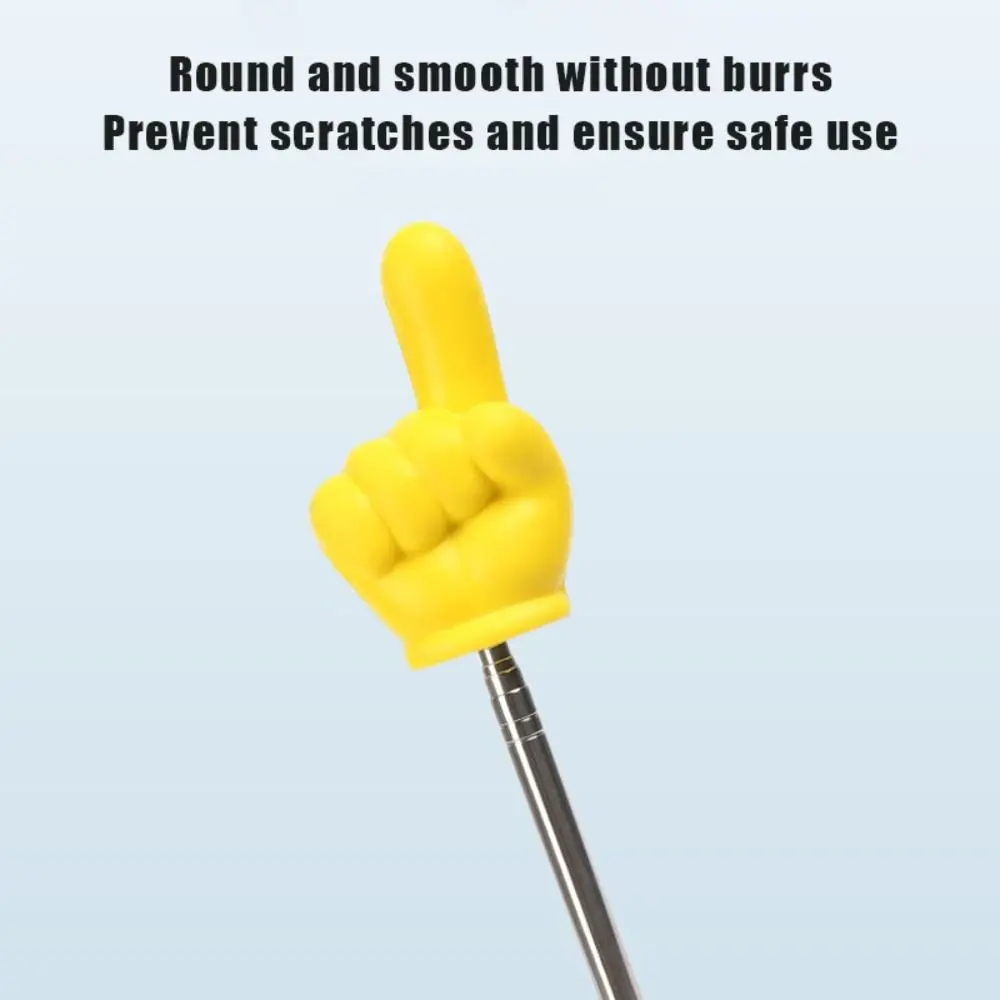 الفولاذ المقاوم للصدأ إصبع القراءة العصي قضيب تليسكوبي تصميم الاصبع السبورة مؤشر اليد الفصول الدراسية مؤشر الاصبع الطلاب #2