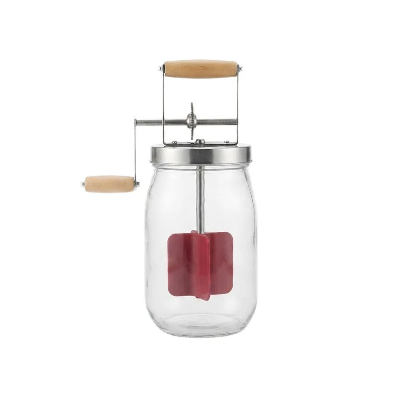 Butter Mixer Transparent Glass Kitchen Utensils Make Butter Glass Bottles Easily