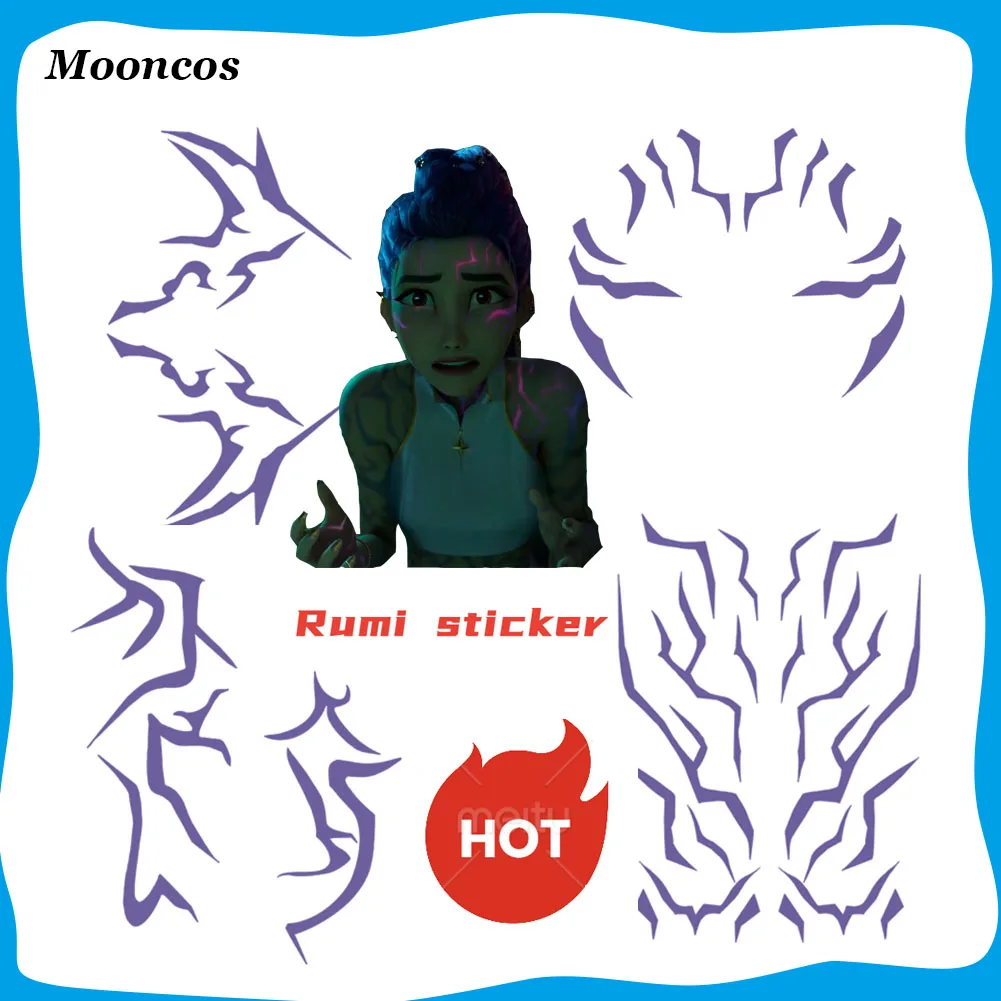 

Rumi Tattoo Sticker Cosplay For Women Fancy Temporary Tattoo Demon Hunter of KPop Costume Accessories Halloween Dress Up Props