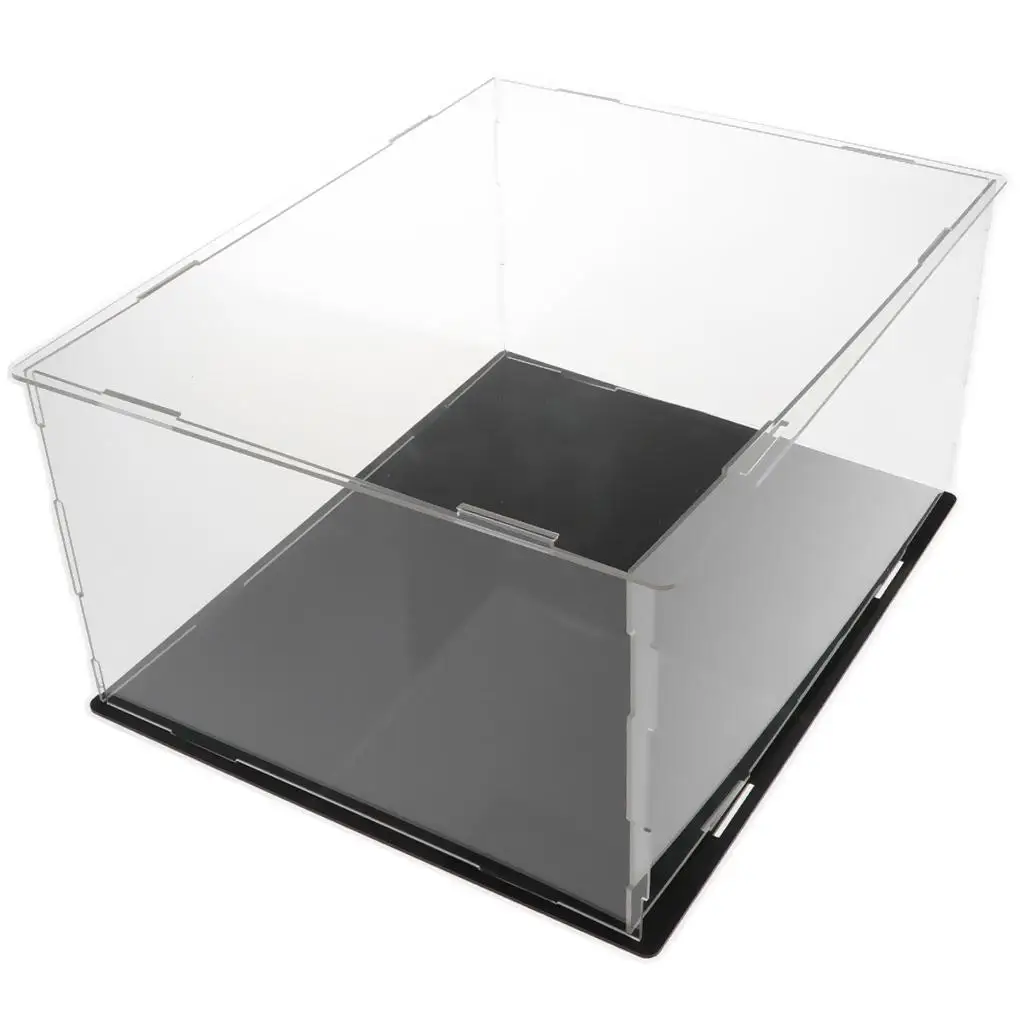 Transparent Acrylic Showcase Dustproof Protection Case for Diecast Cars Plush Dolls Model Collection