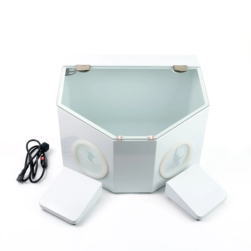 Dental Lab Grinding Polishing Box Lapping Protector Sandblasting Dust-proof Case