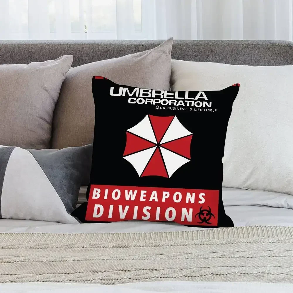 Horro R-Resident E-Evil Pillow Case Short plush Double-sided Print Square Throw Pillow Covers Sofa Home Cushion Decor