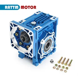 NMRV040 Gearbox Reducer Worm Gear Ratio 5:1 7.5:1 10:1 15:1 20:1 25:1 30:1 40:1 50:1 60:1 for Nema34 Stepper Motor