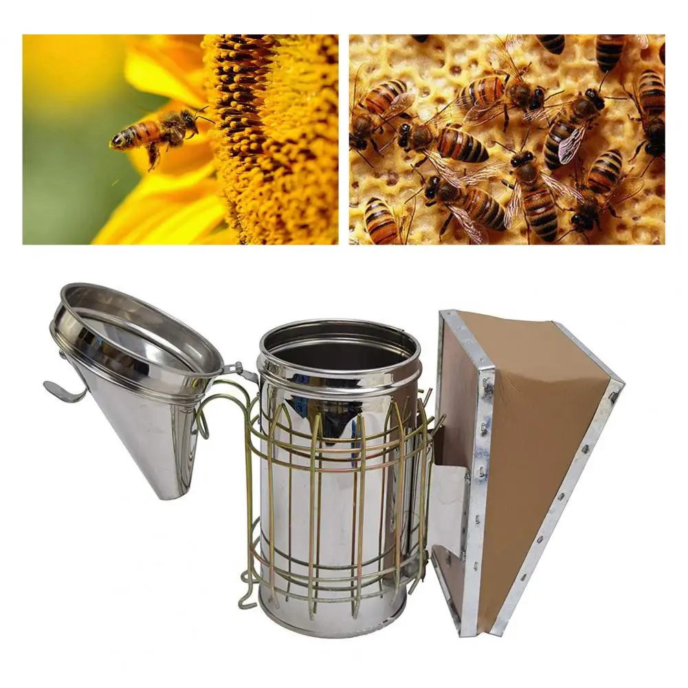 

Bee Hive Smoker for Beekeeping Anti-dust Beekeeping Smoker for Bee Galvanized Iron Simple Operation Equipment for Beekeeping