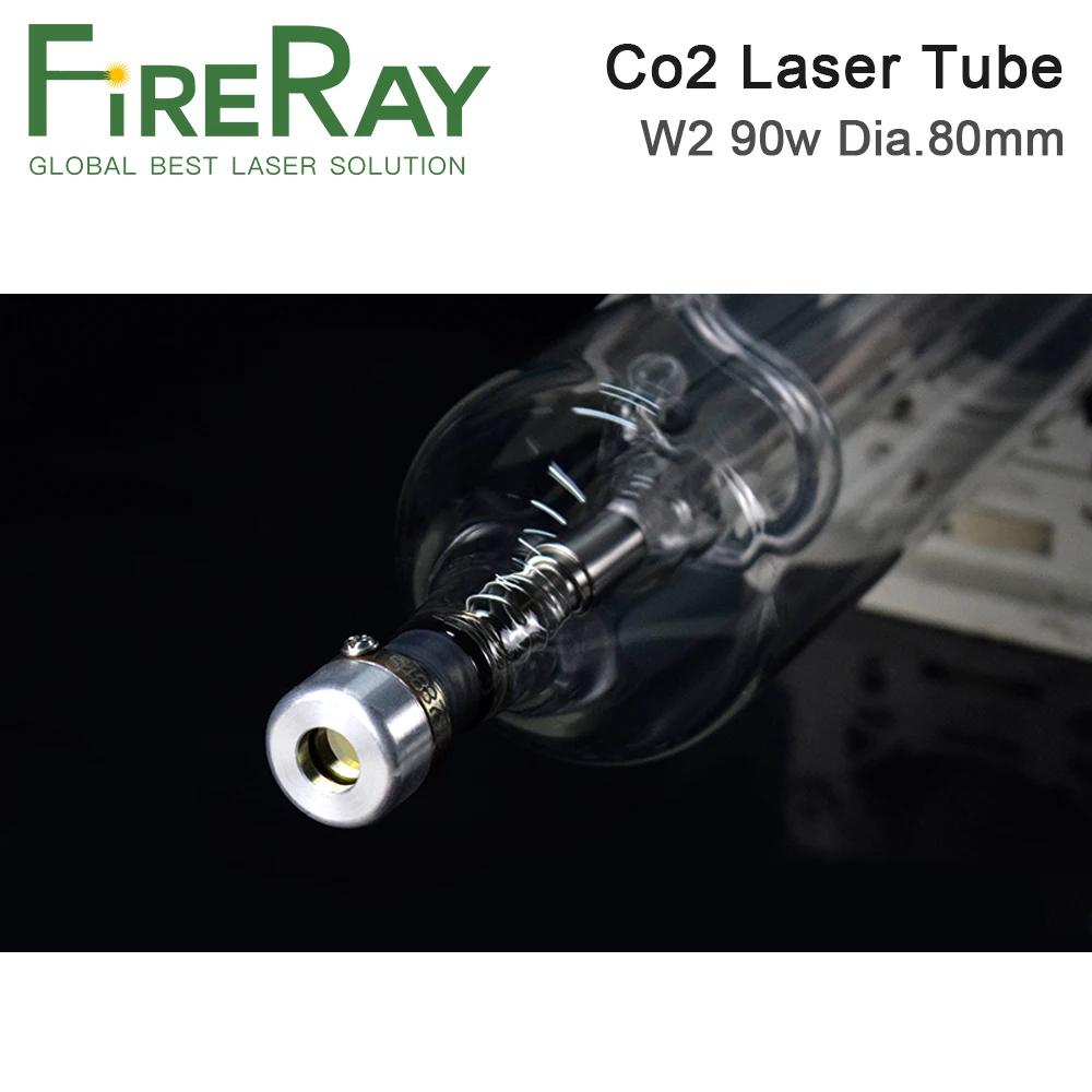 FireRay Reci W2 90 W-100 W Co2 Laser Buis Lengte 1200mm Dia.80mm T2 voor Co2 Lasergravure Snijmachine