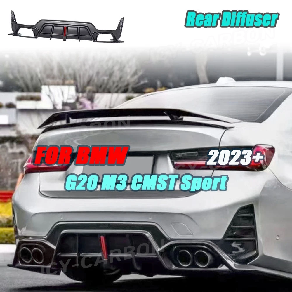 

Задний диффузор из сухого углеродного волокна, удлинитель заднего бампера для BMW G20 CMST Sport 2023 + автомобильные тюнинговые детали, аксессуары FRP
