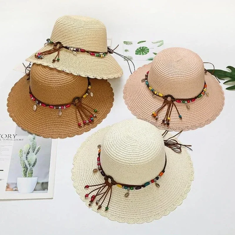 Fashionable Korean Multiple Styles Version Little Daisy Embroidered Straw Hat Women Summer Foldable Fisherman's Hat Sun Hat