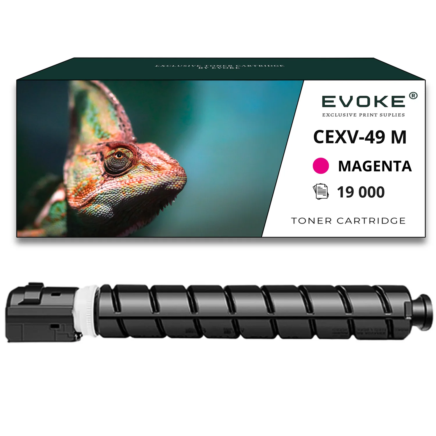 Evoke Compatibele Toner voor Canon C-Exv49M Cexv49M C-Exv49 Cexv49 Magenta 19000 Pagina's C3320 C3325I C3330I