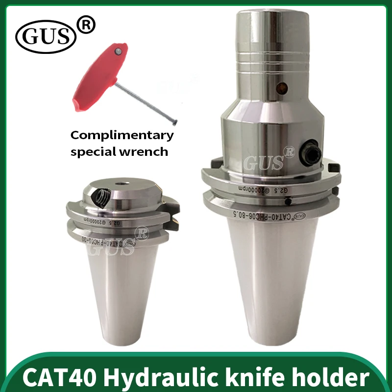 

GUS Damping expansion hydraulic toolholder CAT40 PHC06/08/10/12/16/20 clamp Flange center water outlet High precision spindle