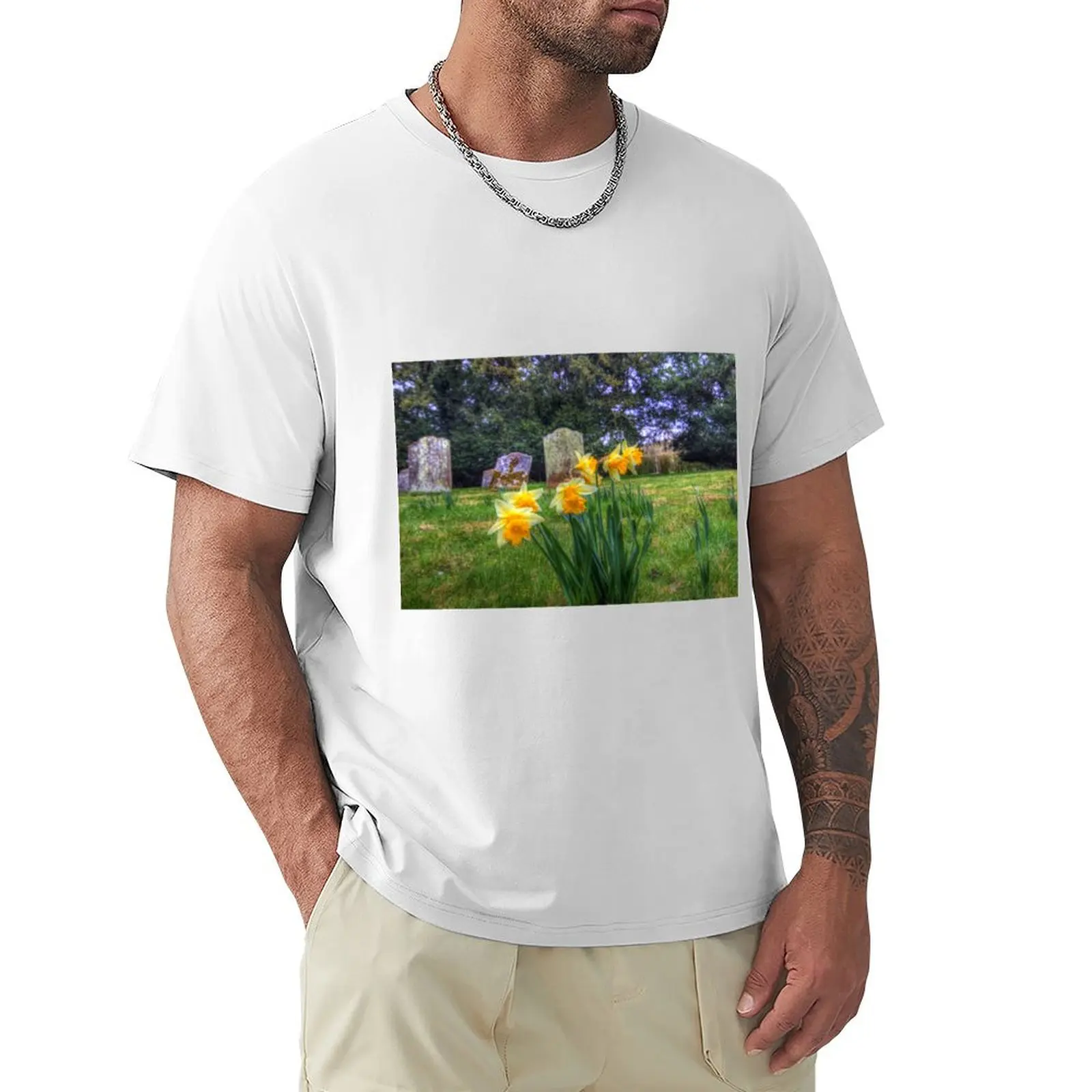 

Spring Daffodils T-Shirt vintage clothes funnys summer clothes shirts graphic tees Men's t-shirts