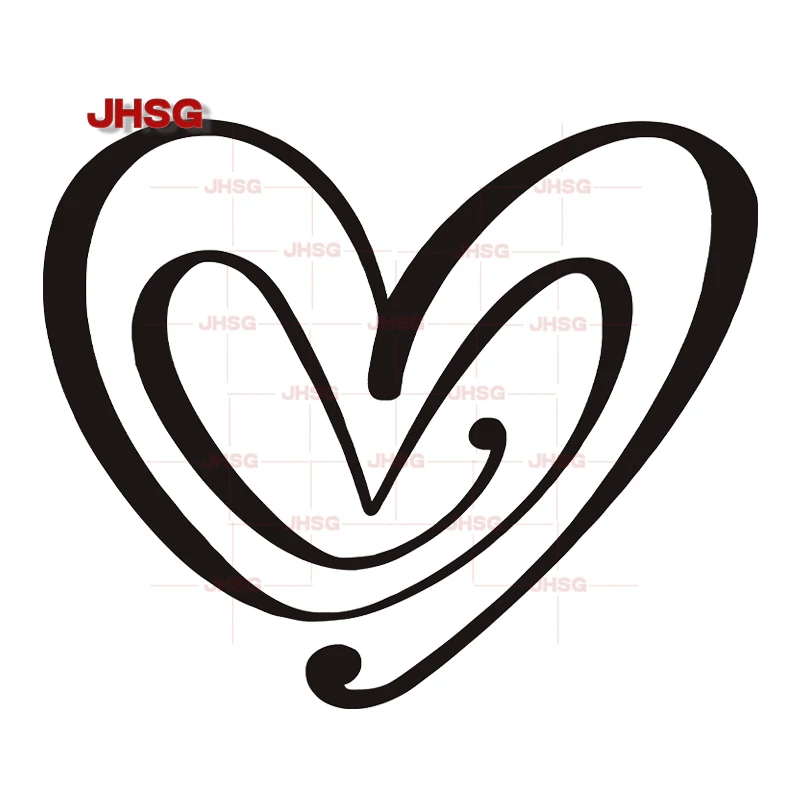 

Heart Shaped Sticker Decal - Waterproof Vinyl Decal