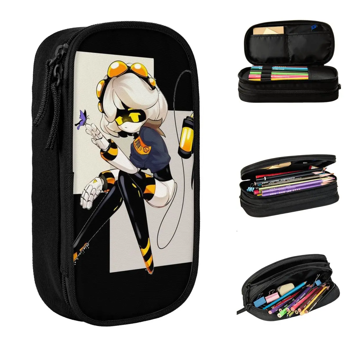 

Murder Drones V Pencil Case Creative Uzi Doorman Pen Box Bag Kids Big Capacity School Supplies Cosmetic Pencilcases