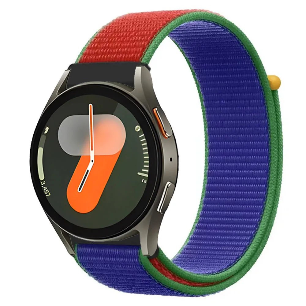 لا توجد واجهة الفجوة حزام النايلون لساعة سامسونج جالاكسي 7/6/5/4 44 مللي متر 40 مللي متر سوار رياضي جالاكسي ساعة 6-4 الكلاسيكية 47 مللي متر 46 مللي متر الفرقة