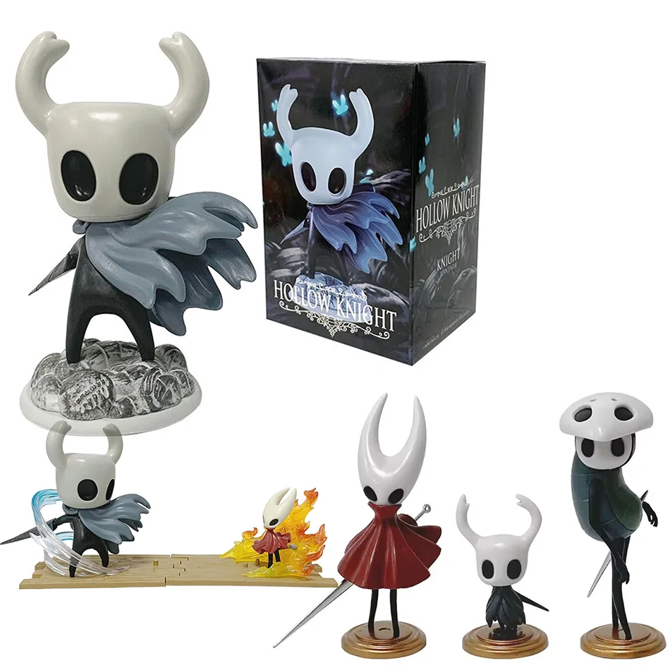 Aixlan Q-Version Hollow Knight Figur Hollow Knight 11cm Großhandel PVC Actionfigur Anime Weihnachtsgeschenk Sammlerfigur