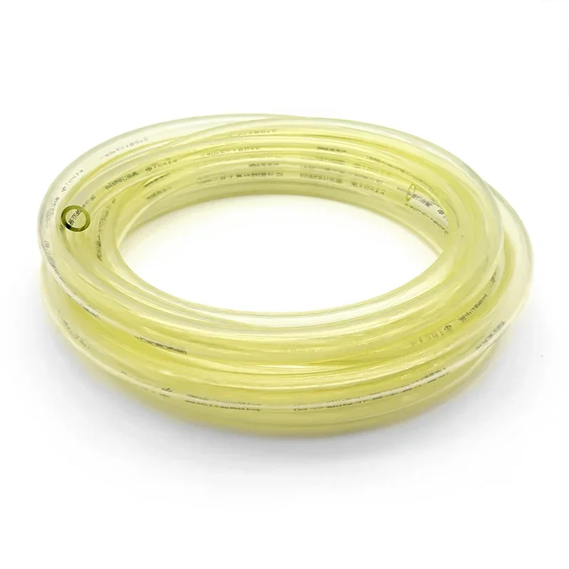 Tuyau de carburant flexible en TPU jaune, résistant à l'huile, anti-fuite, haute pression, diamètres 3, 4, 8, 10, 12, 14, 16 mm, pour moto et voiture