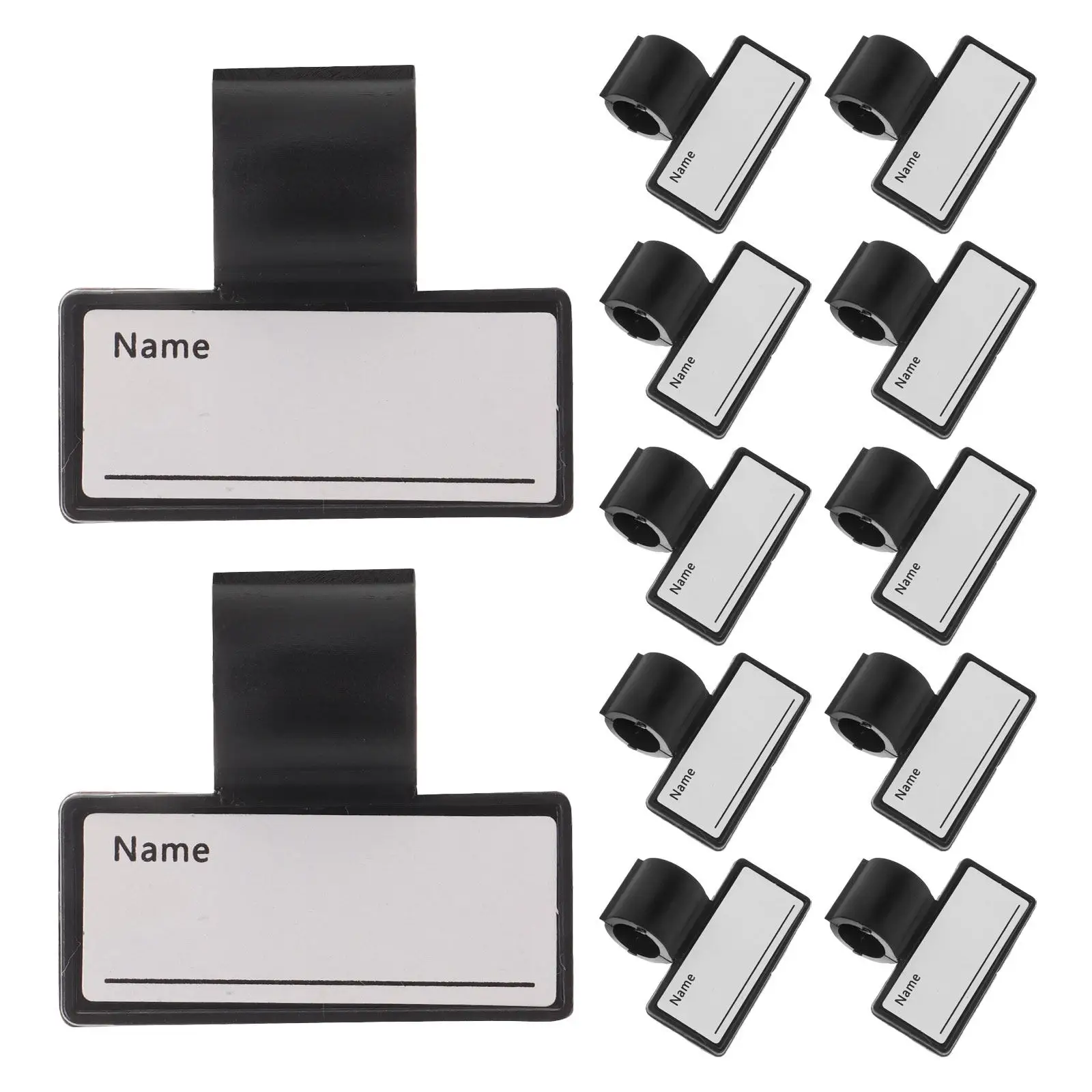 20Pcs Stethoscope Name Tags Plastic Nurse Doctor Identification Badge Blank Id Label Clip Staff Name Display Label