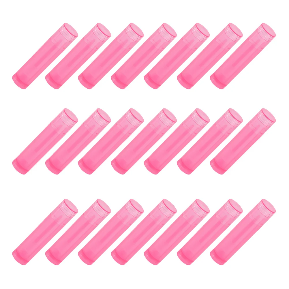 24 قطعة أنبوب أحمر الشفاه الفارغ لتقوم بها بنفسك حاويات بلسم الشفاه المحمولة قالب أحمر الشفاه ذاتي الصنع مادة البولي ايثيلين دائم لمستحضرات التجميل كريم الشفاه