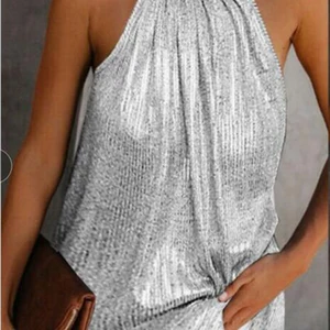 Women Gold Blouse 2023 New Fashion High Fashion Hatler Hatler Tank Top Summer Casual Summer Blouse T -Shirt 10 Main Sales Gold Blouse - №2