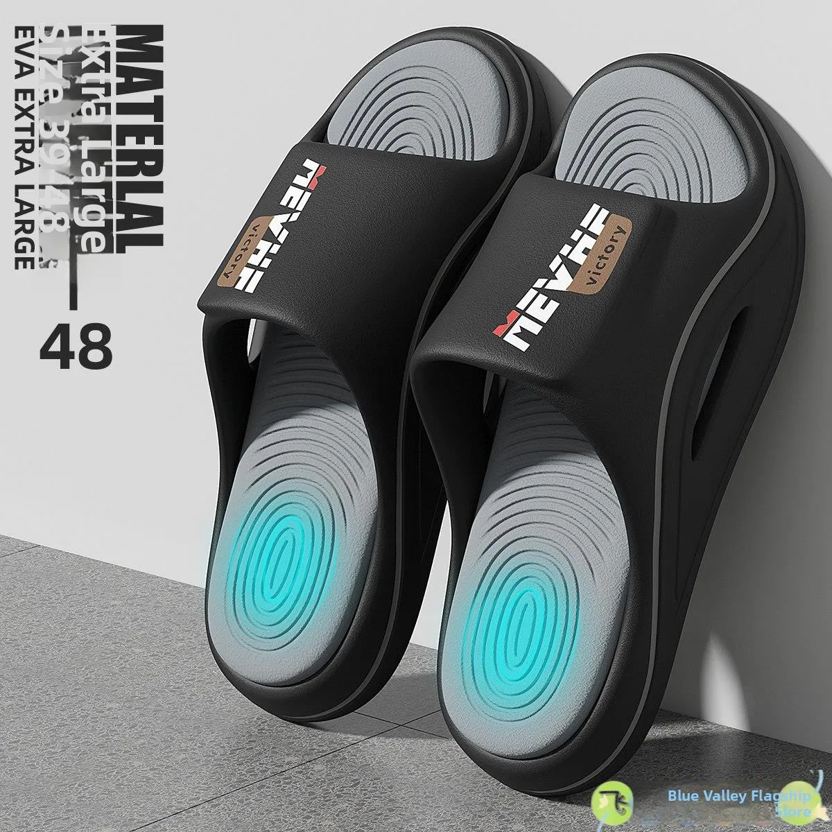

Large Size Men's Slippers EVA Sports Indoor Outdoor Summer Anti-Slip Odor-Resistant Home Comfortable Flip Flops for Men