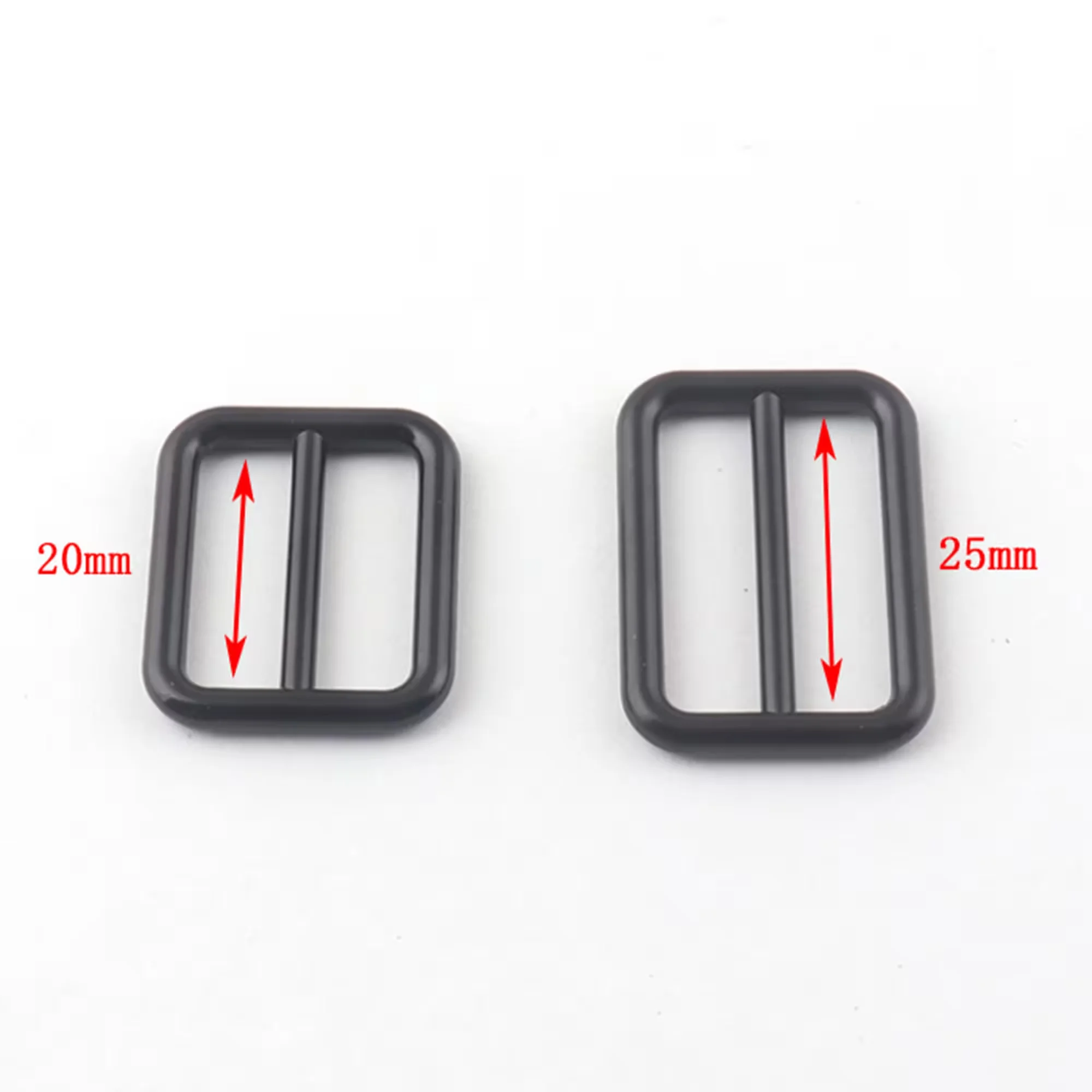 Belt Buckle Strap Fasteners 20mm 25mm 30mm 35mm 38mm 40mm Black slide buckle Adjuster Buckle for Webbing Strap