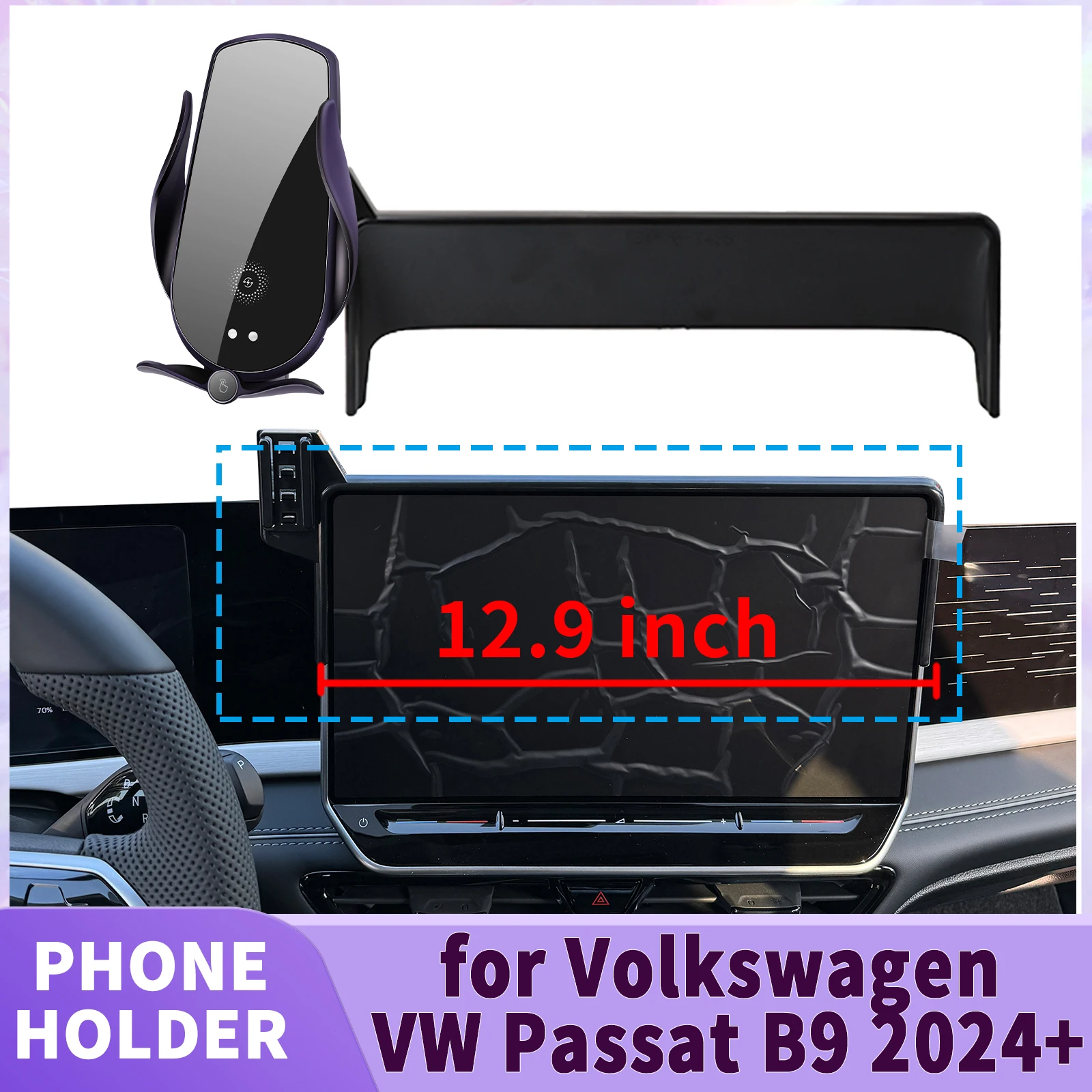 

fit for Volkswagen VW Passat B9 2024 2025 2026 Screen Base Phone Holder Mount ​​ Secure Clip Car​​ accessoires