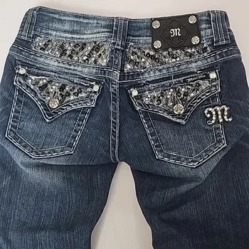 Gothic Womens Diamond Embroidery Jeans Vintage Low Rise Flared Jeans Women Retro Y2k Baggy Denim Pants High Streetwear Trousers 5 Gothic Womens Diamond Embroidery Jeans Vintage Low Rise Flared Jeans Women Retro Y2k Baggy Denim Pants High Streetwear Trousers 5
