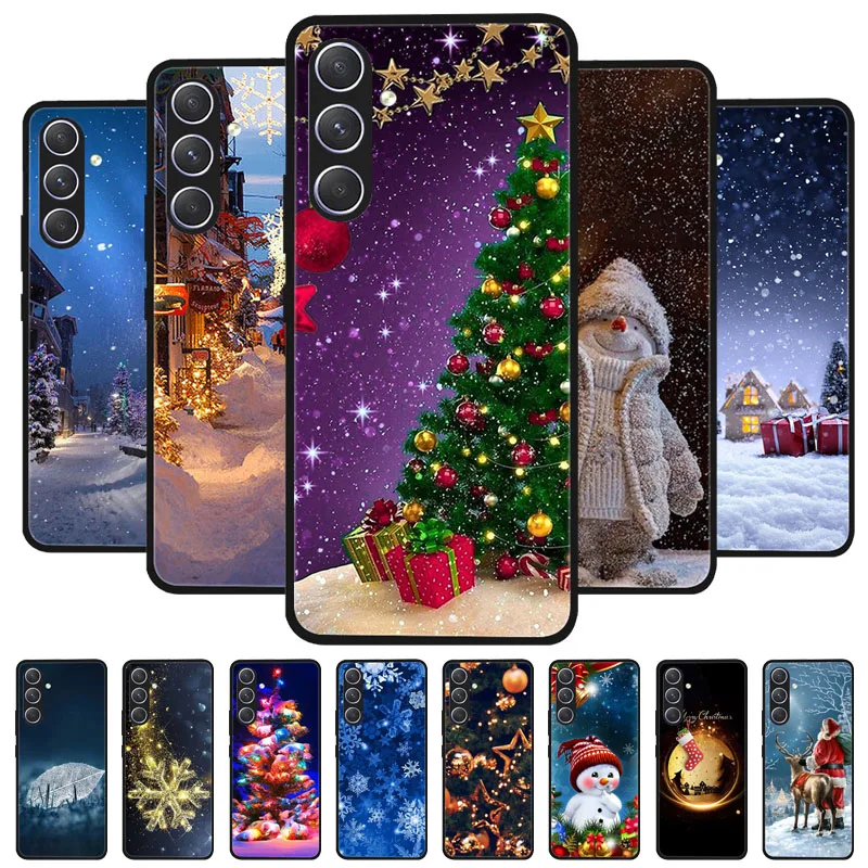 Christmas Painted Cover For Samsung Galaxy M34 M54 A14 F54 F34 5G Case Silicone Soft Fundas For Galaxy A13 A137F 4G A25 5G Cover