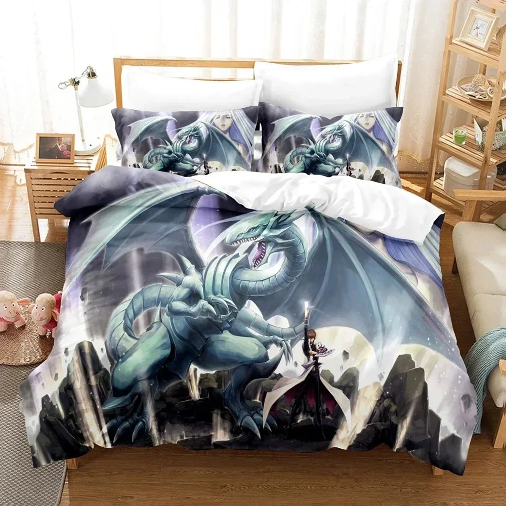 

3D The Yu Gi Oh Comfortable Duvet Quilt Cover Pillowcase Bedding Set Children Bedroom Decoration Home Textile