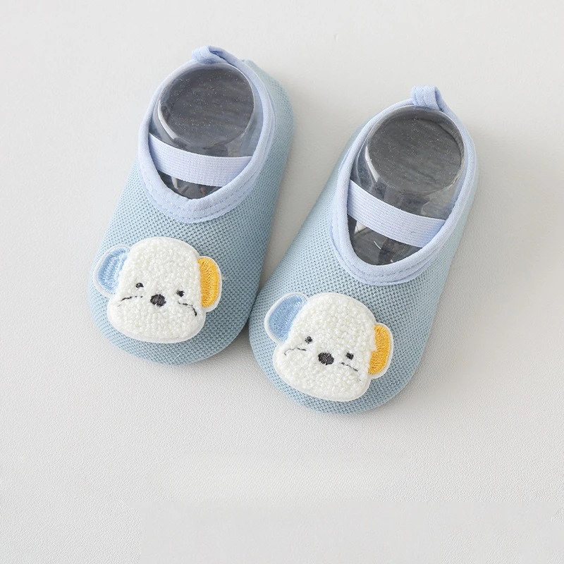 New Spring Summer Cute Cartoon Infant Baby Sock Shoes Children with Soft Soles Anti Slip Girl Boy Toddler Floor First Walkers