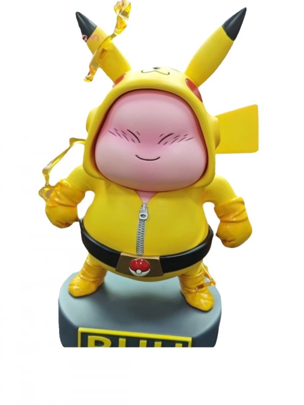 15cm Dragon Ball Handmade Fat Bu Ou Cos Pikachu Pet Elf Q Version Cross Dressing Standing Anime decorazione regalo di compleanno Pvc