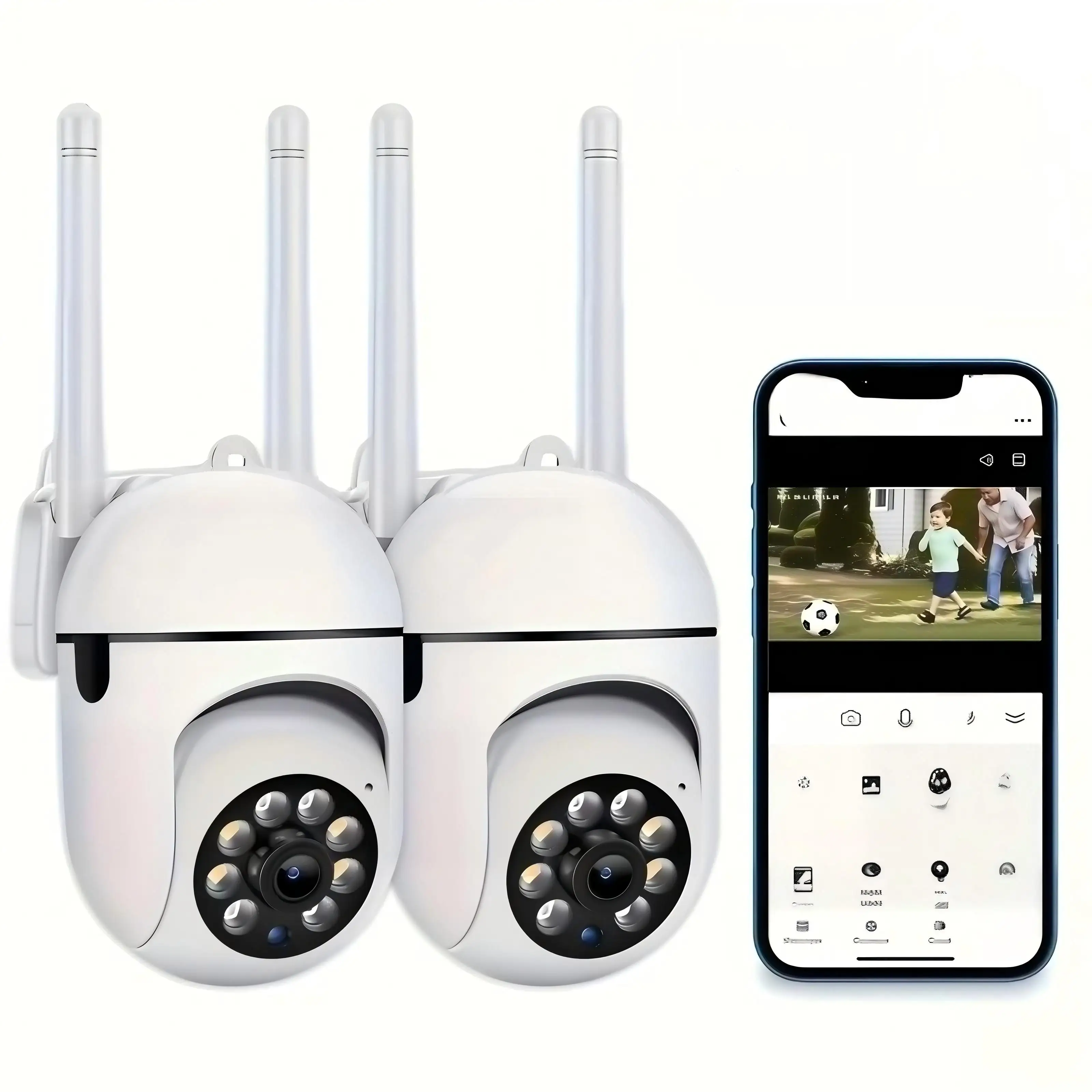 

Беспроводная Wi-Fi PTZ-камера 2.4G с питанием от сети, для внутреннего и наружного использования, для домашней безопасности, с дистанционным управлением через телефон