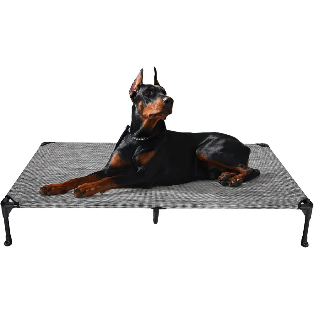 

59"L X 37.5"W X 9"Th with Washable & Breathable Mesh, No-Slip Feet for Indoor & Outdoor Use, Cooling Elevated Durable Dog Bed