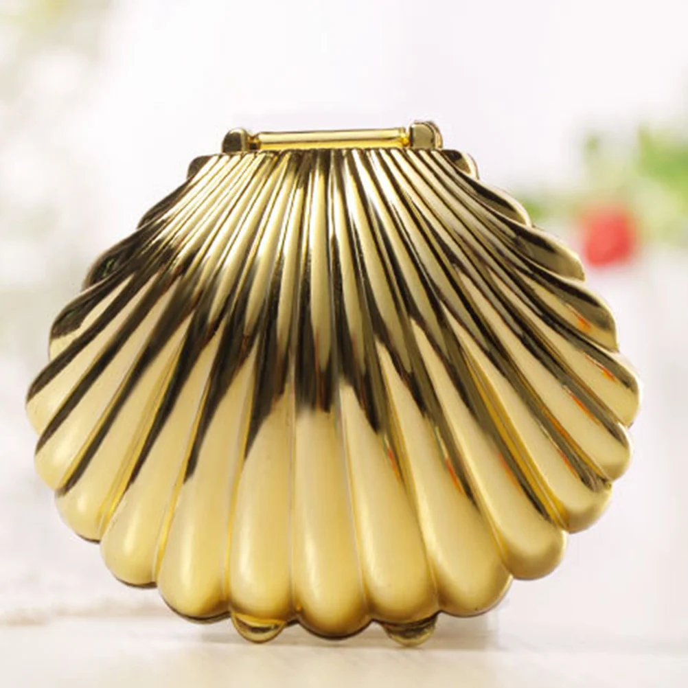 

10Pcs Shell Shaped Candy Boxes Premium Plastic Wedding Favor Box Compact Gift Container for Party Shower Birthday