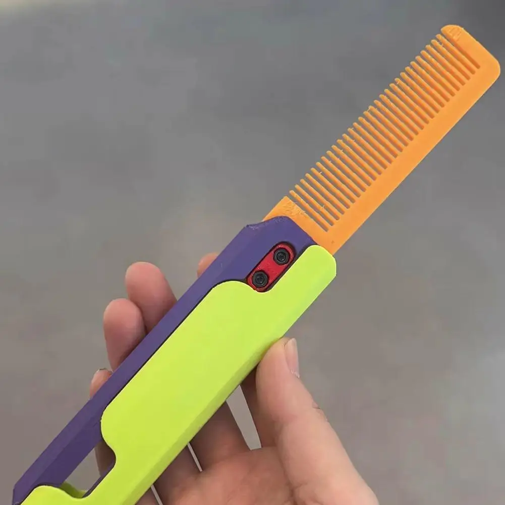 Sisir Fidget kreatif 3D sisir gravitasi sisir wortel lucu mainan dekompresi untuk anak-anak dewasa sisir pereda tekanan