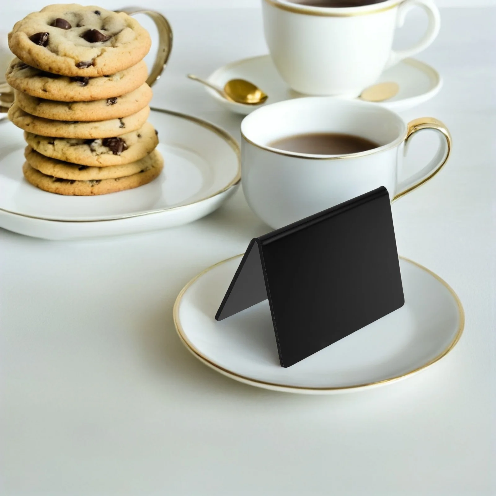 

6Pcs Mini Blackboard Labels Acrylic Erasable Tabletop Chalkboard Signs for Food Bakery Party Wedding Display Bakery Food Labels