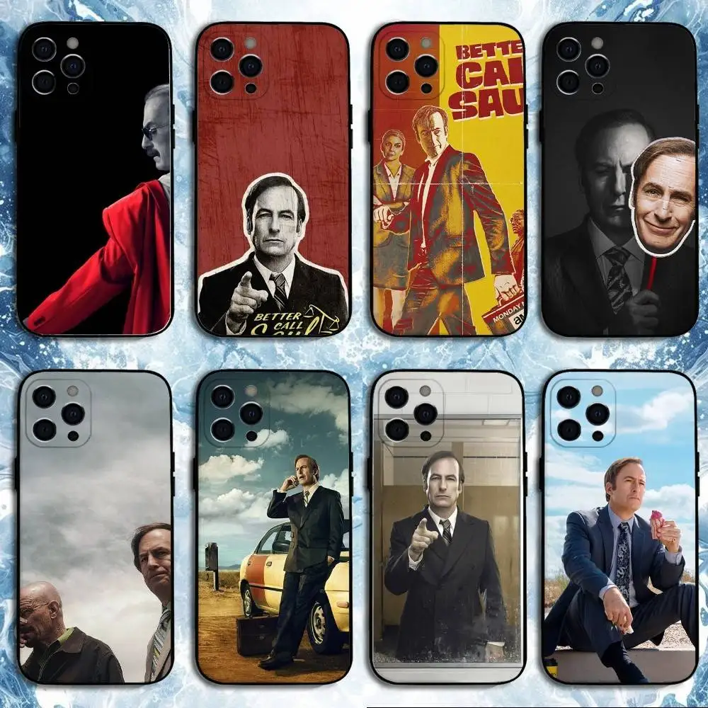 

Better Call Saul Series Phone Case For iPhone 16,15,14,13,12,11 Plus,Pro Max, Soft Silicone Black Cover