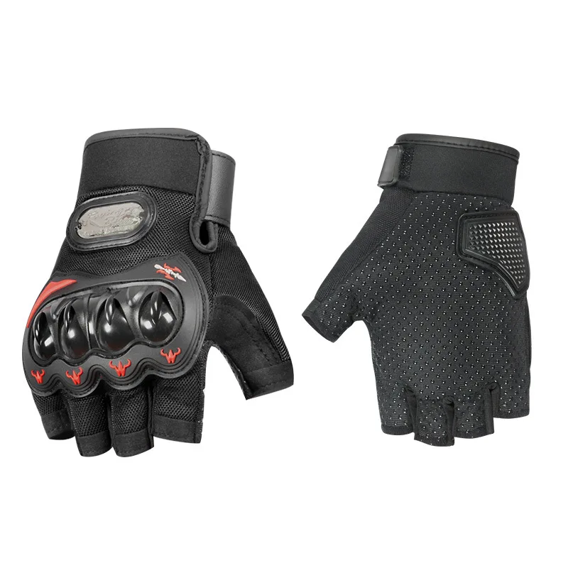 Motorcycle Glove Guantes Moto Half Finger Outdoor Motorbike Racing Riding Bicycle Gloves Protective Gears Comfortable