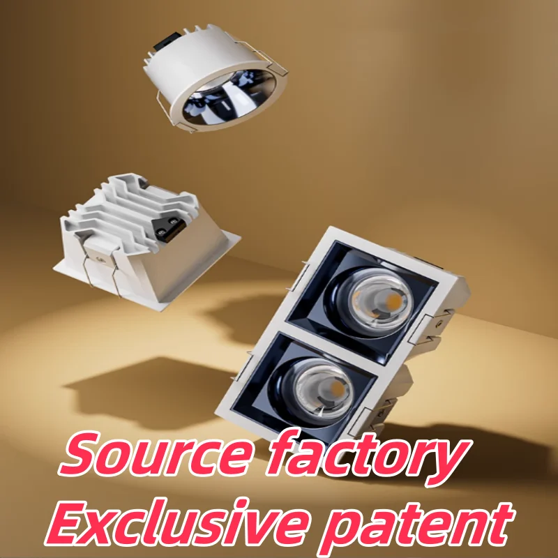 Source factory exclusive patent full spectrum high display finger embedded no main light anti-glare led downlights