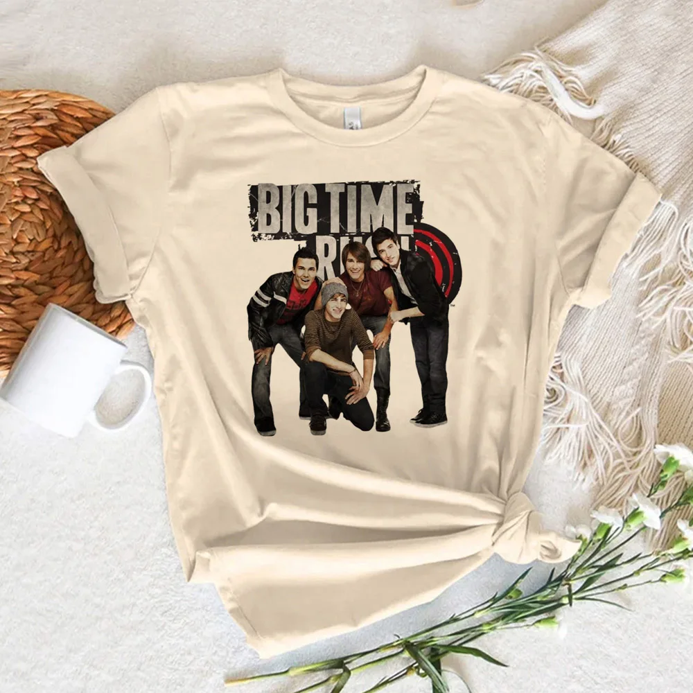 Camiseta con estampado de Big Time Rush para mujer, camiseta divertida para mujer, ropa de los años 2000